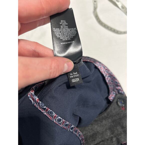 Ted Baker Wool Blend Dark Gray Slacks Pants Men's Size 34 regular - Picture 5 of 11